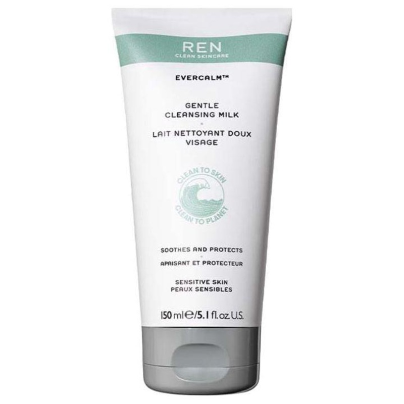 REN Evercalm Gentle Cleansing Milk  150ml | Calming Cleanser for Sensitive Skin