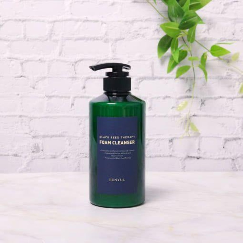 EUNYUL Black Seed Therapy Foam Cleanser – 500ml | Deep Cleansing & Youthful Skin