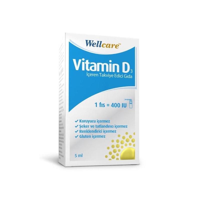 Wellcare Vitamin D3 400IU Spray – Immune System & Bone Health Support