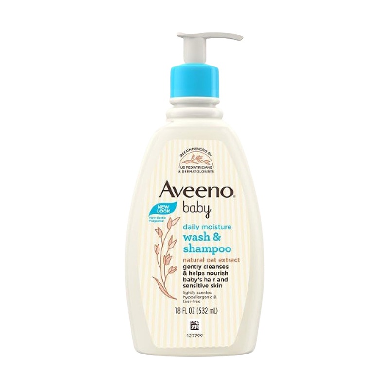 Aveeno Baby Daily Moisture Wash & Shampoo 532ml