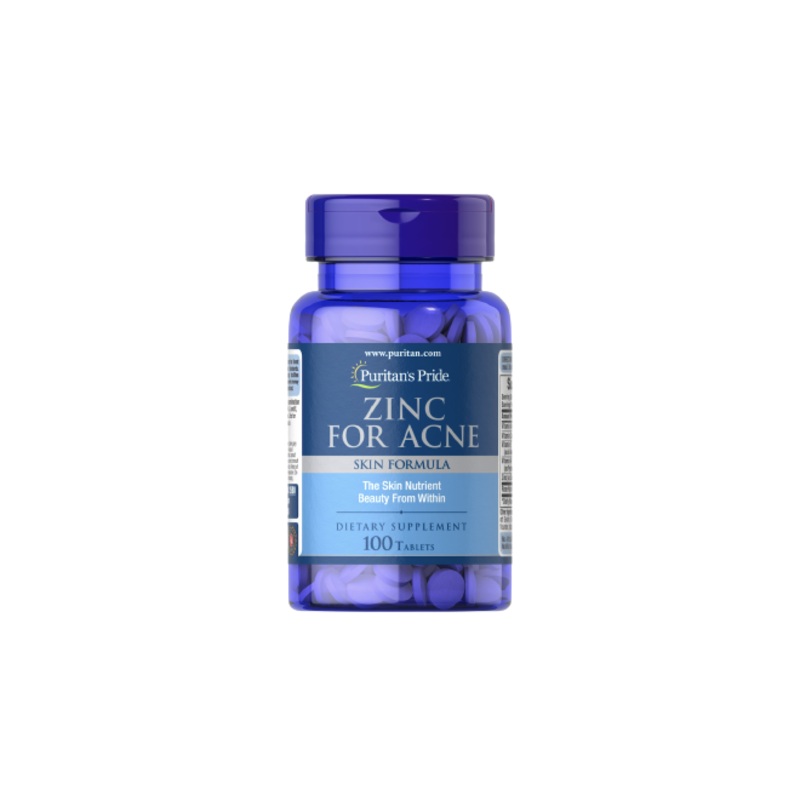 Puritan’s Pride Zinc For Acne 100 Tablets