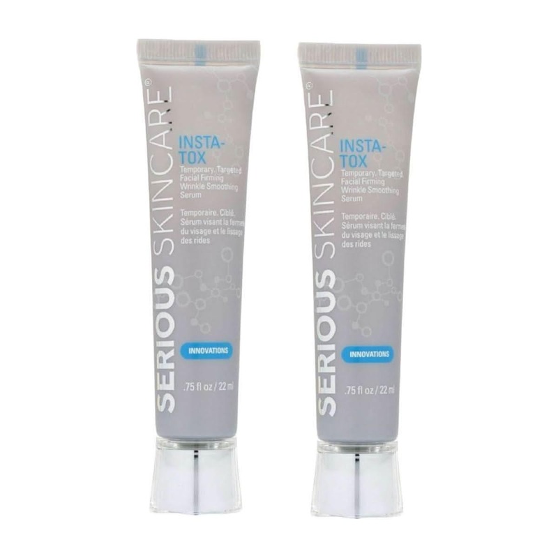 Serious Skincare INSTA-TOX Instant Wrinkle Smoothing Serum  2 x 22ml | Instant Line Filler & Tightening Serum 0.75 Fl Oz (Pack Of 2)