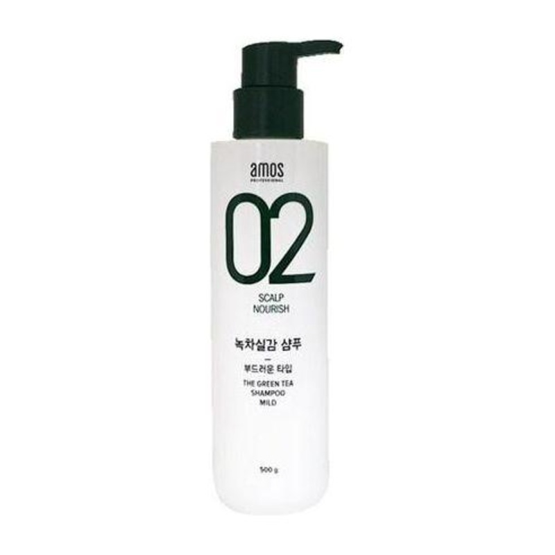 AMOS PROFESSIONAL The Green Tea Shampoo Mild 500g | Gentle Care for Sensitive Scalps