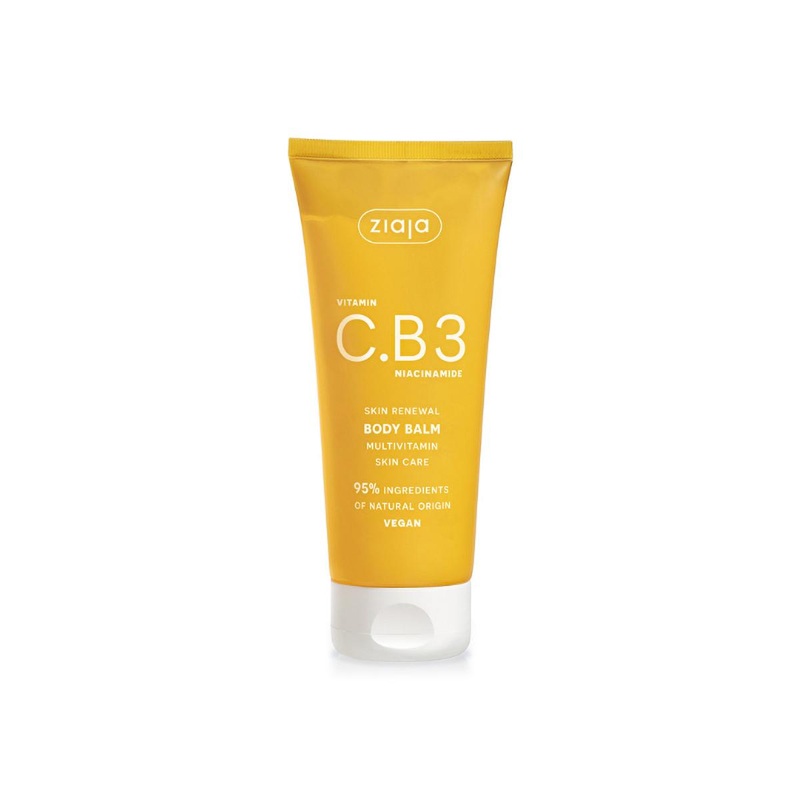 Ziaja Vitamin C B3 Niacinamide Body Cream: Brighten Skin, Anti-Aging, & Hydrate Dry Skin – Lightweight 6.76 fl oz