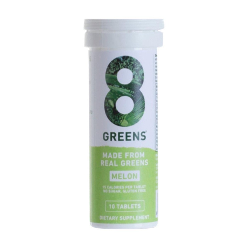 8Greens Effervescent Tablets  Melon (10 Count) | Delicious Daily Greens for Energy, Immunity & Digestion
