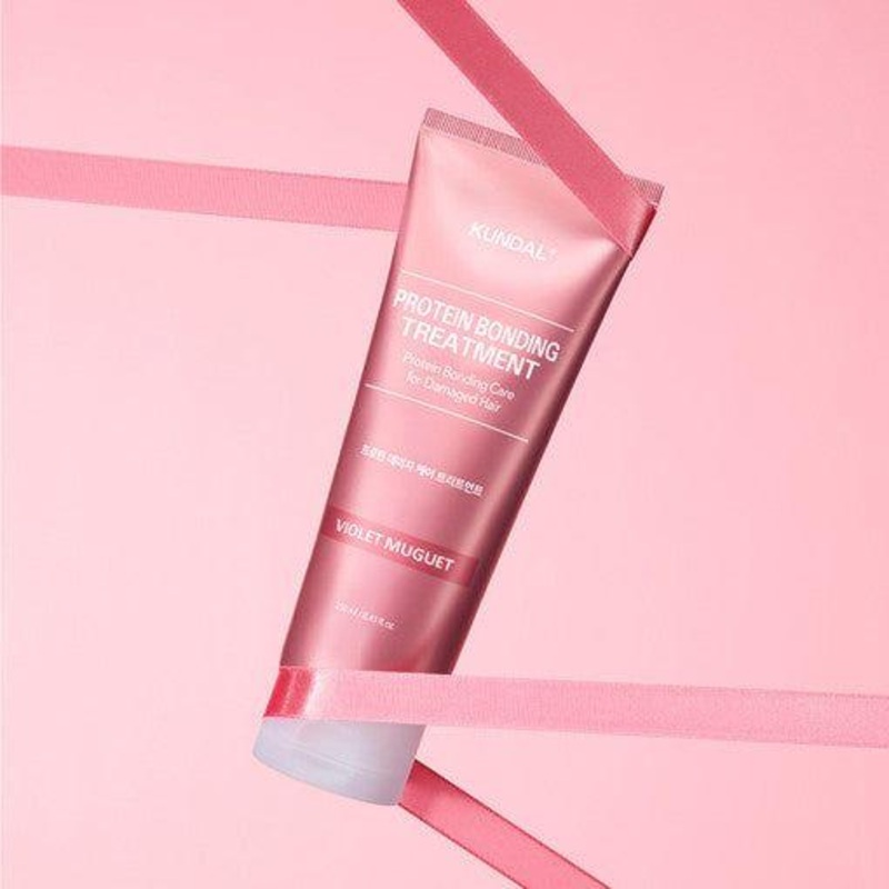 KUNDAL Protein Bonding Treatment  250ml | Nourishing Hair Repair for Shiny, Glossy Locks Leather Iris