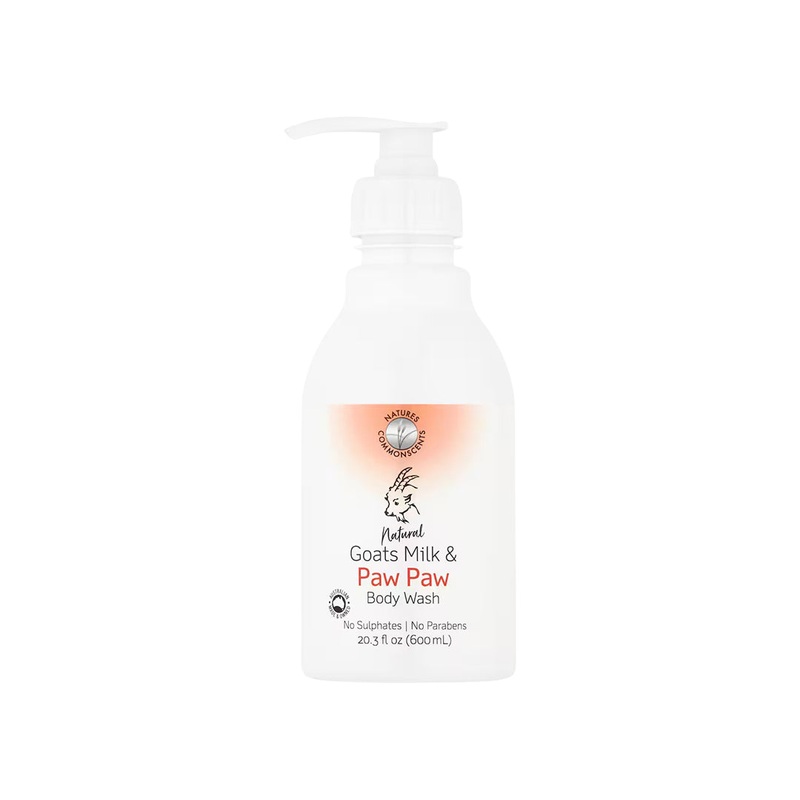 Natures Commonscents Natural Goats Milk & Paw Paw Body Wash 600ml