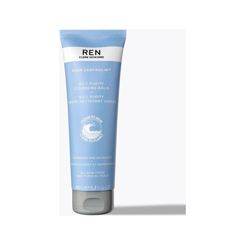 REN Clean Skincare No.1 Rosa Centifolia Purity Cleansing Balm  100ml | Rose-Infused Makeup Removing Balm for Radiant Skin