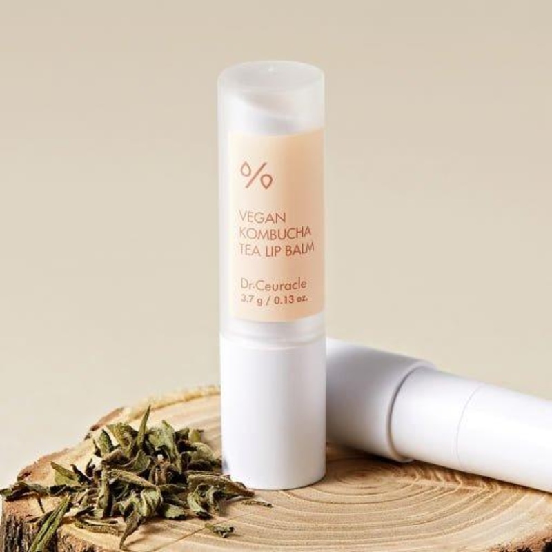 Dr.Ceuracle Vegan Kombucha Tea Lip Balm  3.7g | Nourishing Matte Lip Care with Kombucha & Ceramides