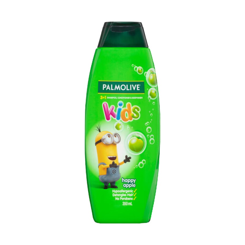 Palmolive Kids 3 In 1 Shampoo, Conditioner & Body Wash Happy Apple 350ml