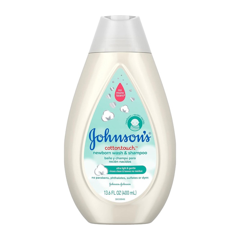 Johnson’s Cotton Touch Newborn Wash & Shampoo 400ml