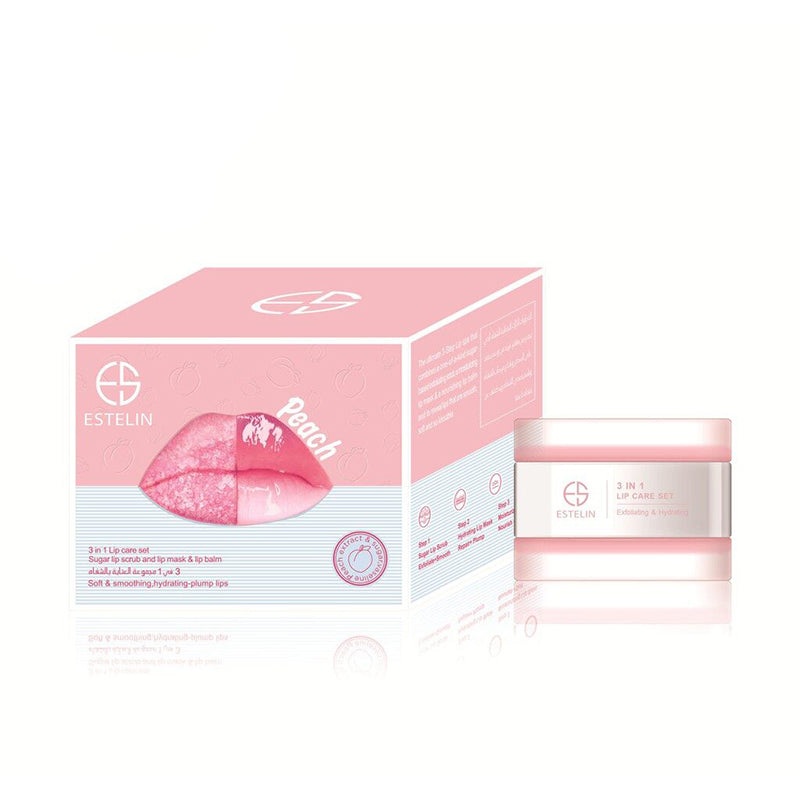Estelin Peach 3 In 1 Lip Care