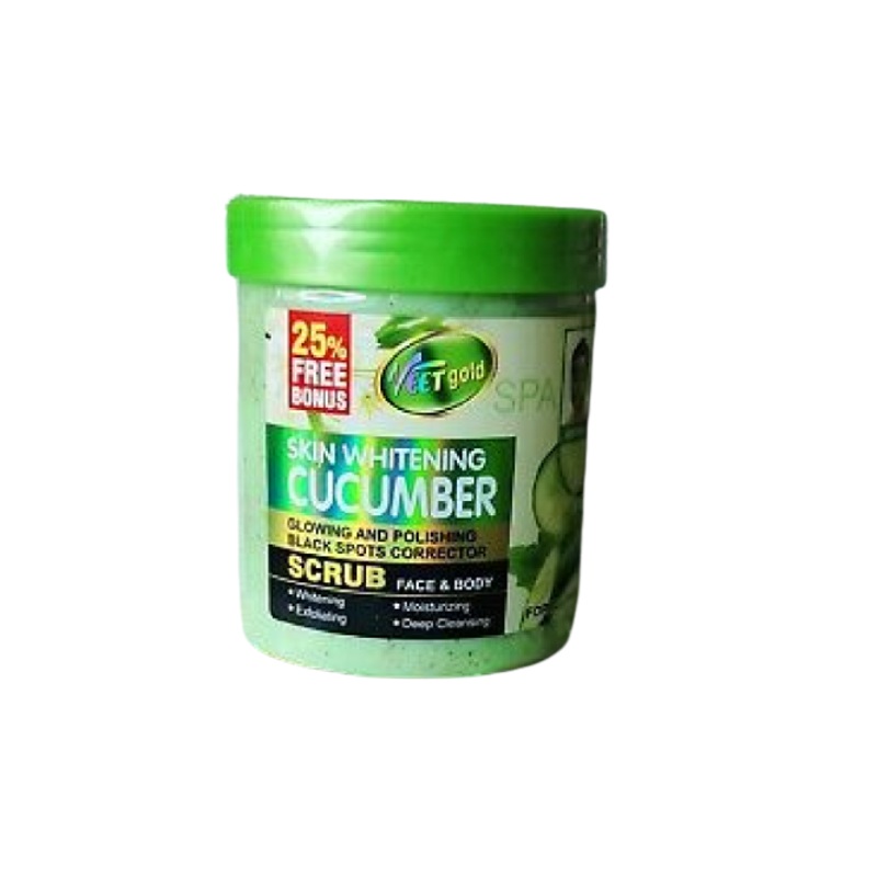 Veetgold Skin Whitening Cucumber Scrub 500G