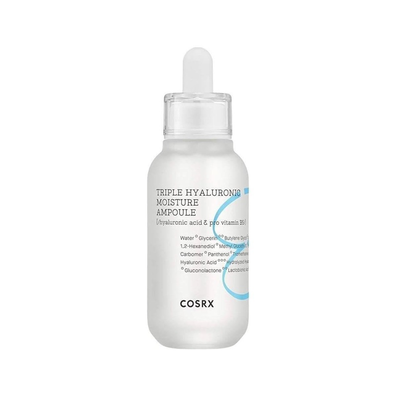 COSRX Hydrium Triple Hyaluronic Moisture Ampoule (40ml) | Deep Hydration & Skin Plumping Serum