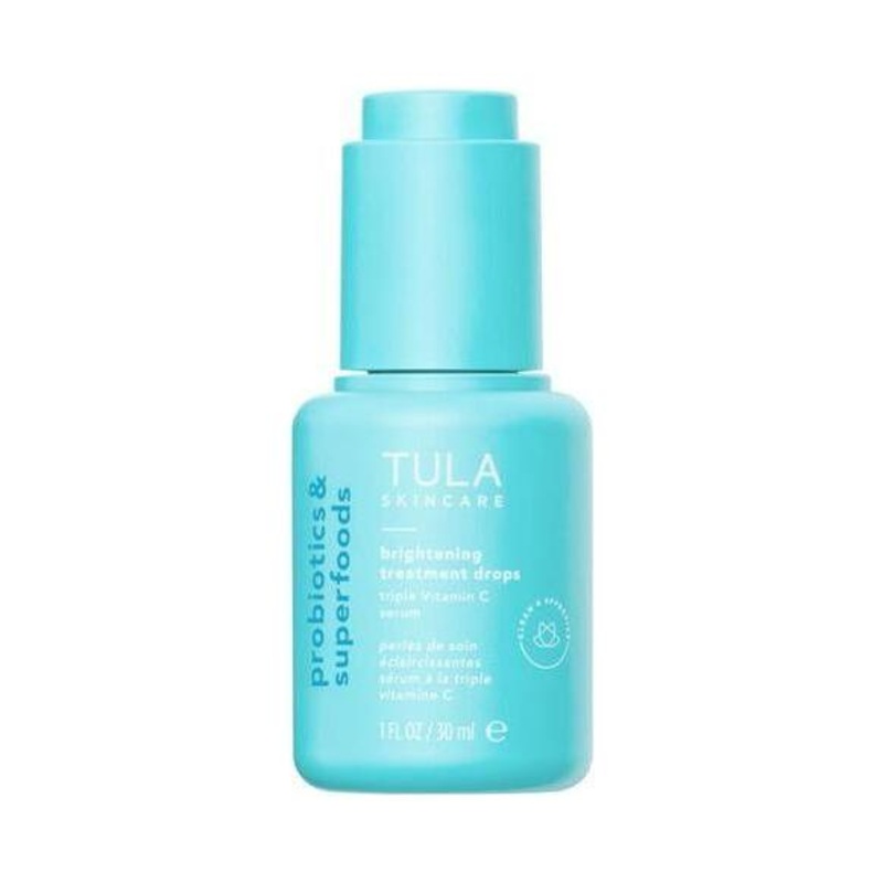 TULA Skincare Brightening Treatment Drops – 30ml | Triple Vitamin C & Probiotic Serum