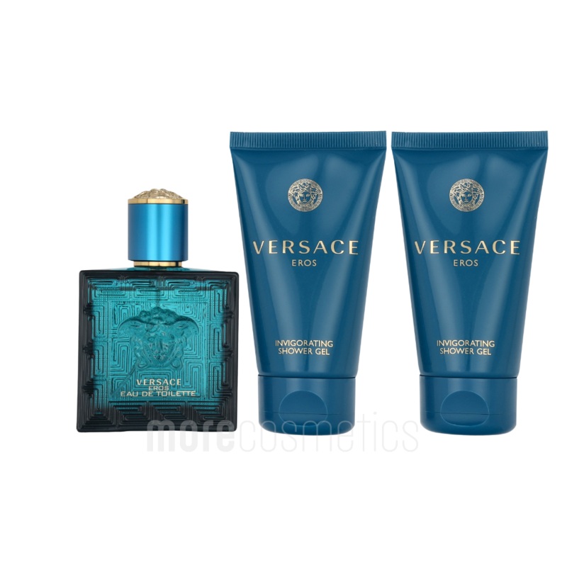 Versace Eros Pour Homme Giftset Edt Spray 50ml/After Shave Balm 50ml/Shower Gel 50ml