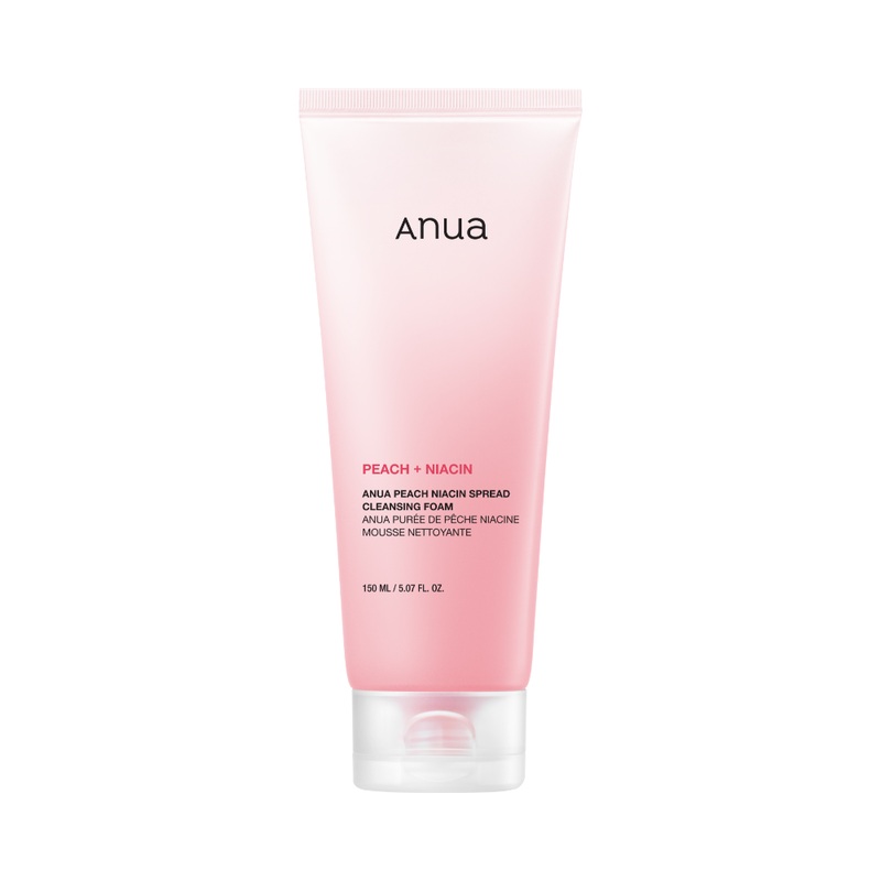 Anua Peach Niacin Spread Cleansing Foam  150ml | Brightening, Exfoliating Daily Cleanser