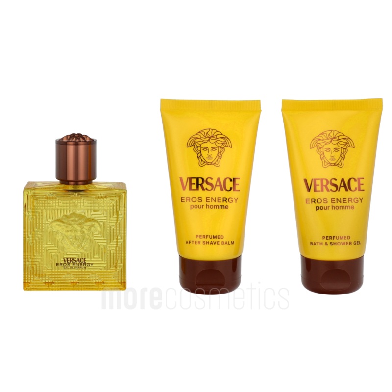 Versace Eros Energy Giftset Edp Spray 50ml/Bath & Shower Gel 50ml/Aftershave Balm 50ml