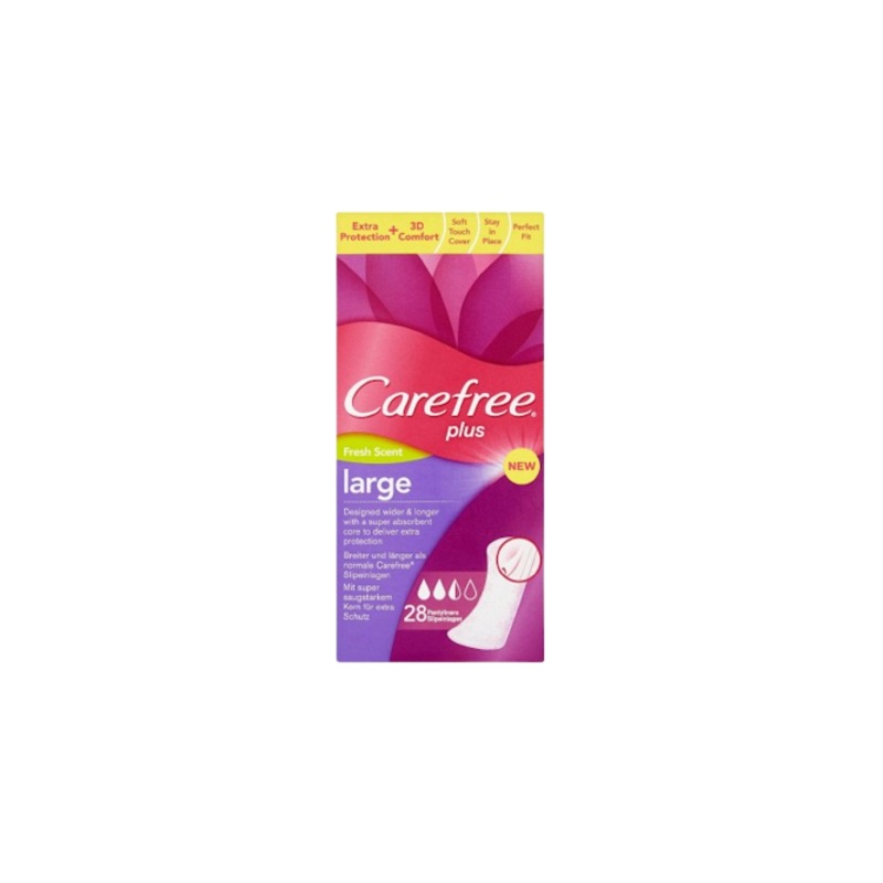 Carefree Plus Large Fresh Scent Panty Liner