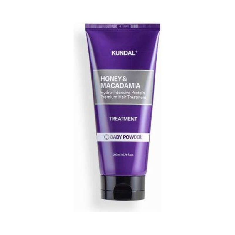 KUNDAL Honey & Macadamia Hydro-Intensive Protein Premium Hair Treatment  200ml | Baby Powder | Deep Repair & Comforting Clean Scent