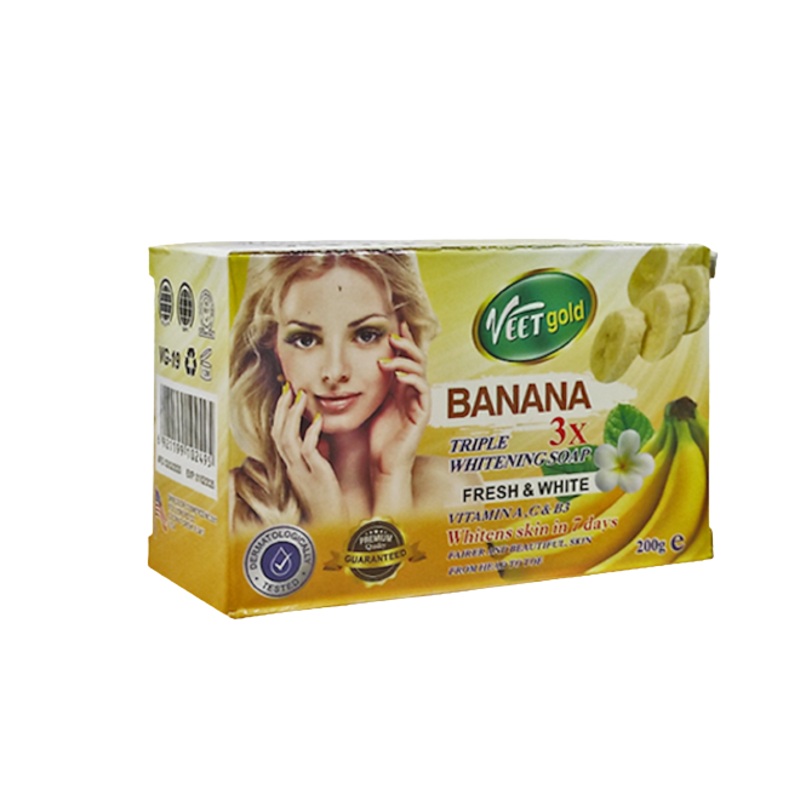 Veet Gold Banana Triple Whitening Soap 200G