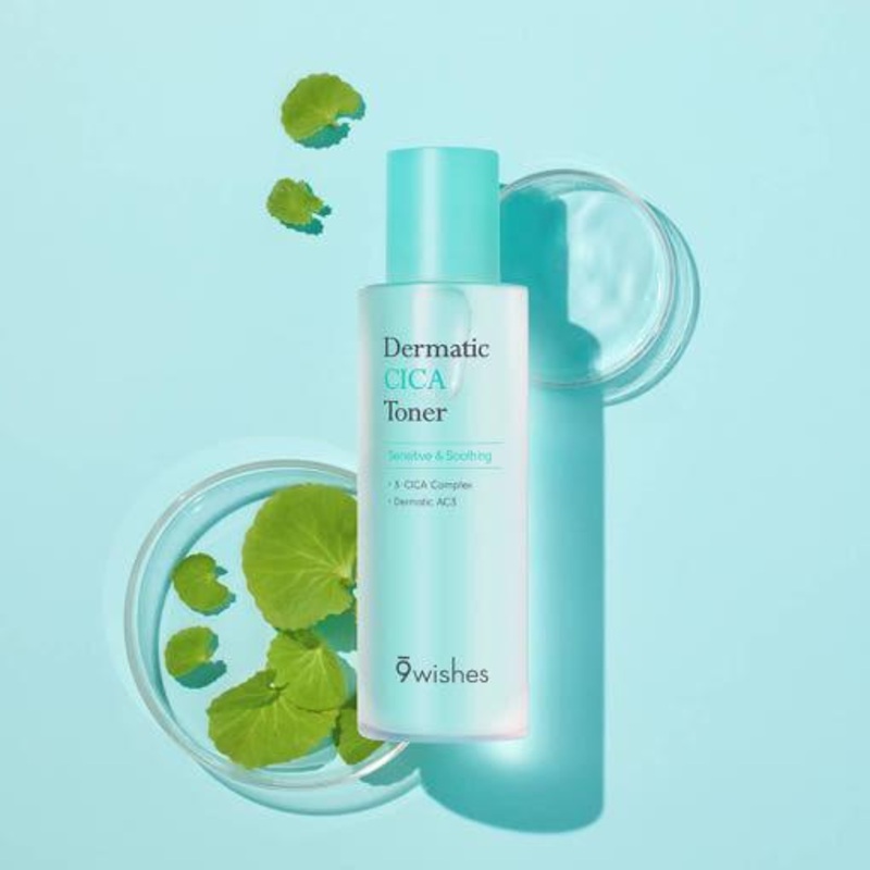 9wishes Dermatic CICA Toner  150ml | Soothing & Barrier-Strengthening Toner