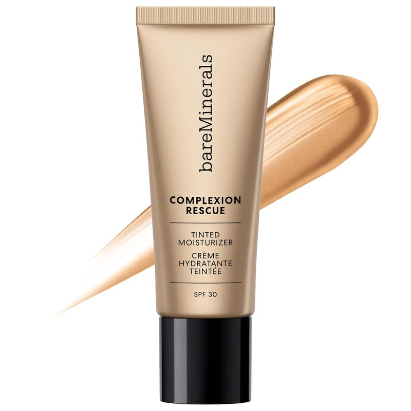 bareMinerals Complexion Rescue Tinted Moisturizer with Hyaluronic Acid and Mineral SPF 30 Cashew 3.5 -For light neutral skin with a peach hue