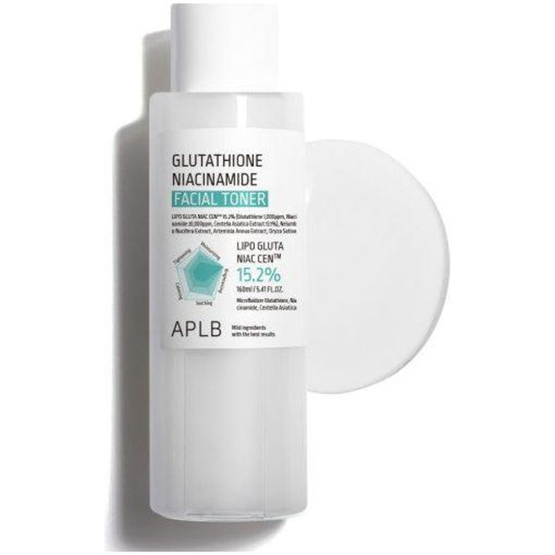 APLB Glutathione Niacinamide Facial Toner  200ml | Brightening, Hydrating & Pore-Refining pH Toner