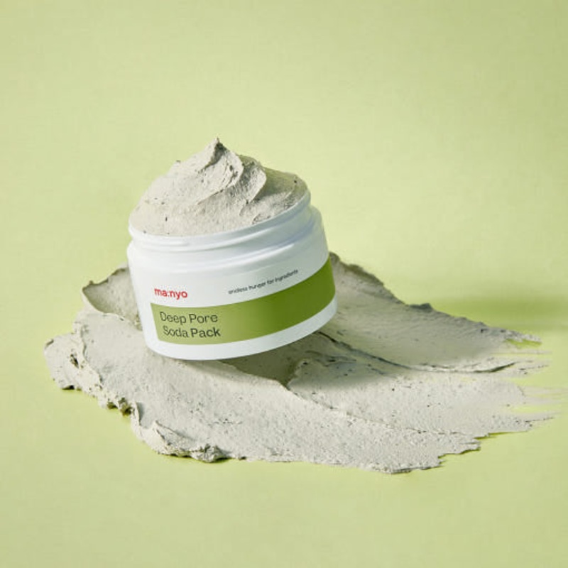 MANYO FACTORY Deep Pore Soda Pack  110ml Vegan Clay Mask | Detoxifies Pores & Smooths Skin with a Hydrating Finish