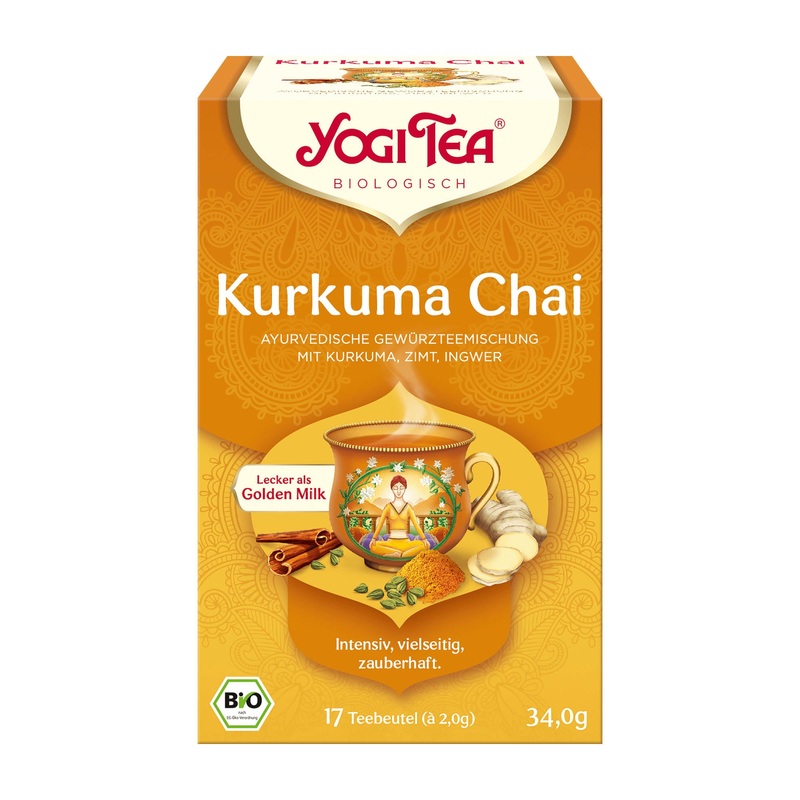 YOGI TEA Kurkuma Chai spiced tea, 17 Count
