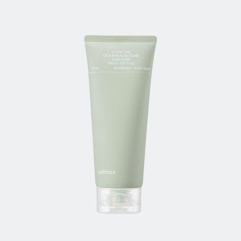 celimax JI WOO GAE Cica BHA Acne Foam Cleansing  150ml | Gentle Deep Cleanser for Acne & Sebum Control
