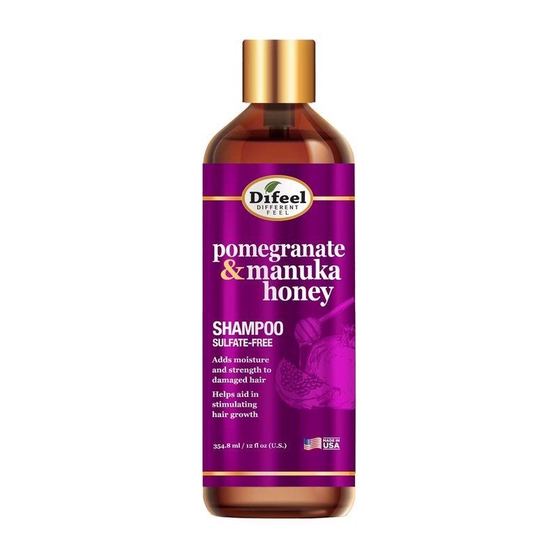 Difeel Pomegranate & Manuka Honey shampoo, 354.9 mL