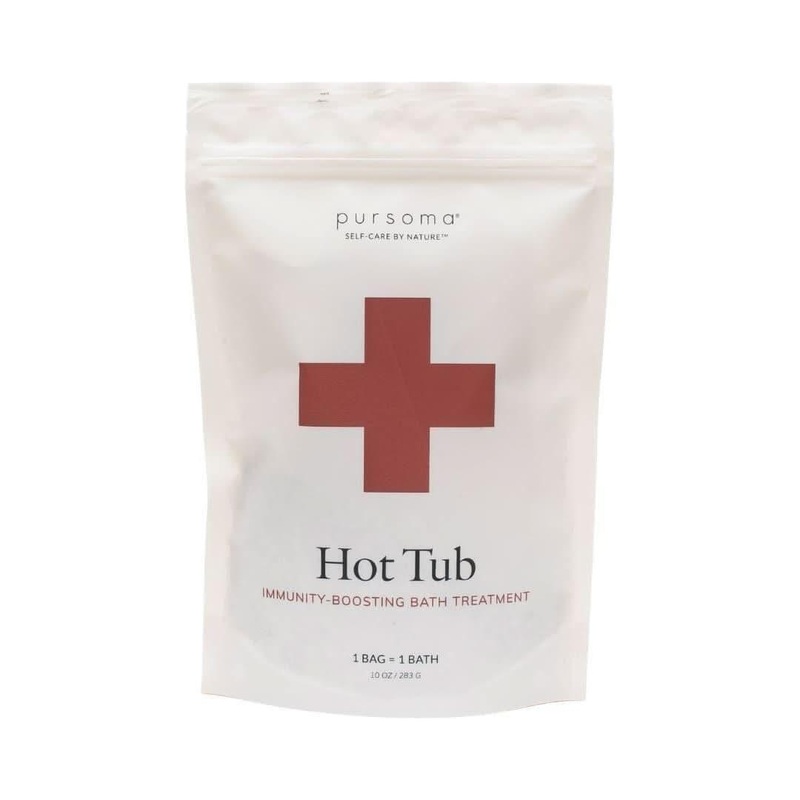 Pursoma Hot Tub Bath  283g | Warming Detox Soak for Circulation & Immune Support 10 oz | 283 g