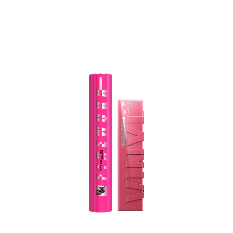 -15% Maybelline Lash Sensational Firework Mascara +  Vinyl Ink Lipstick 10-Lippy