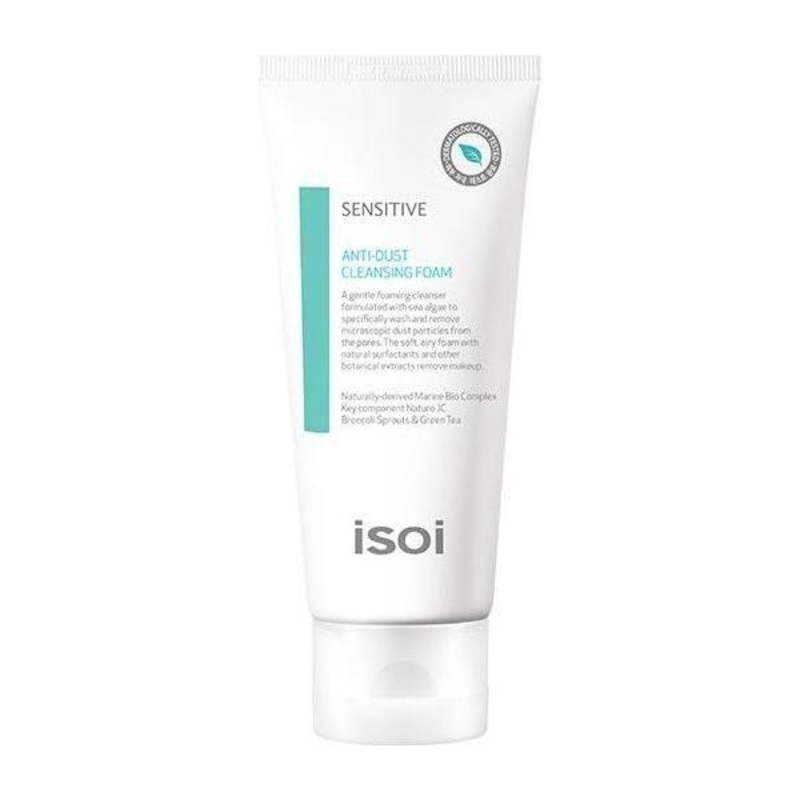 isoi Sensitive Skin Anti-Dust Cleansing Foam  100ml | Gentle Foaming Cleanser with Botanical Extracts