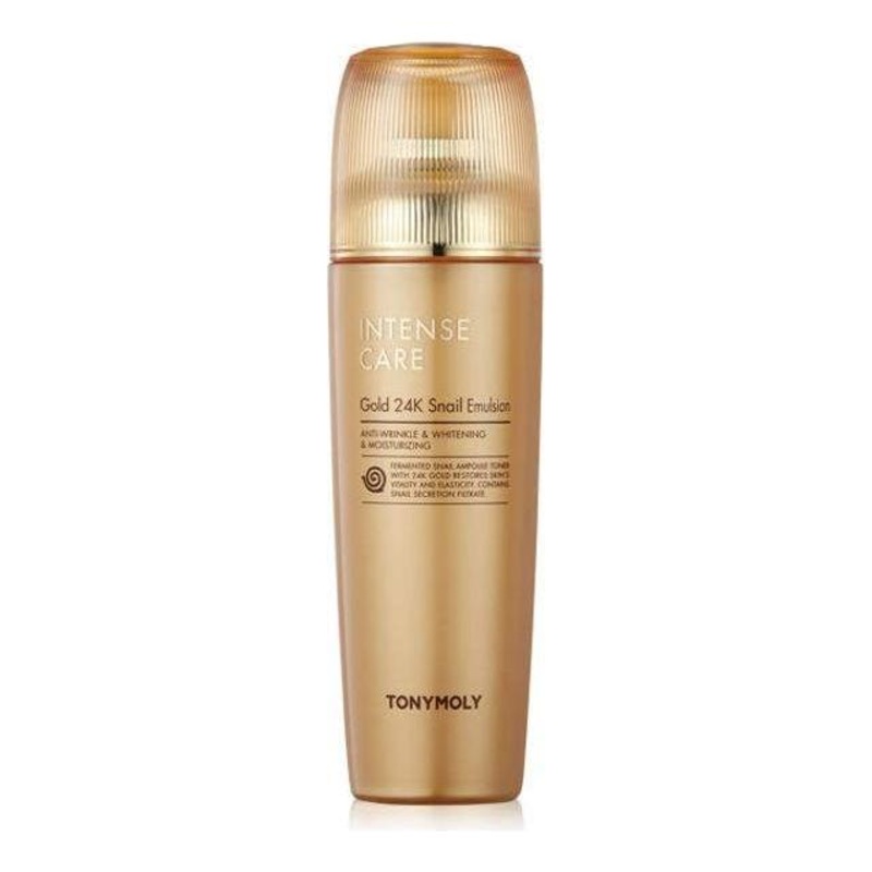 TONYMOLY Intense Care Gold 24K Snail Emulsion – 140ml | Anti-Aging & Brightening Hydration