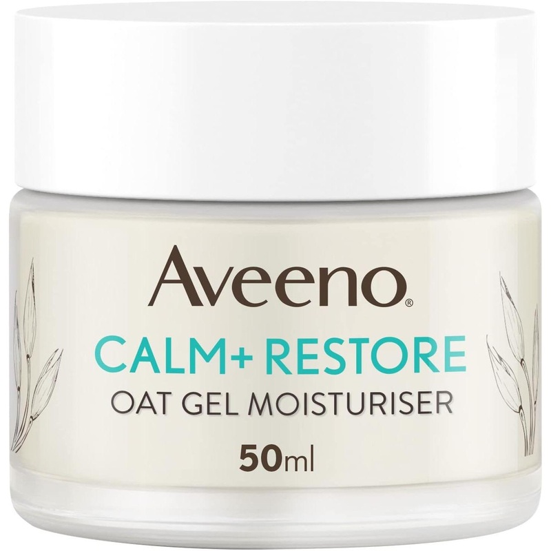 Aveeno Face CALM+RESTORE Oat Gel Moisturiser  50ml | Intense Hydration & Skin Soothing