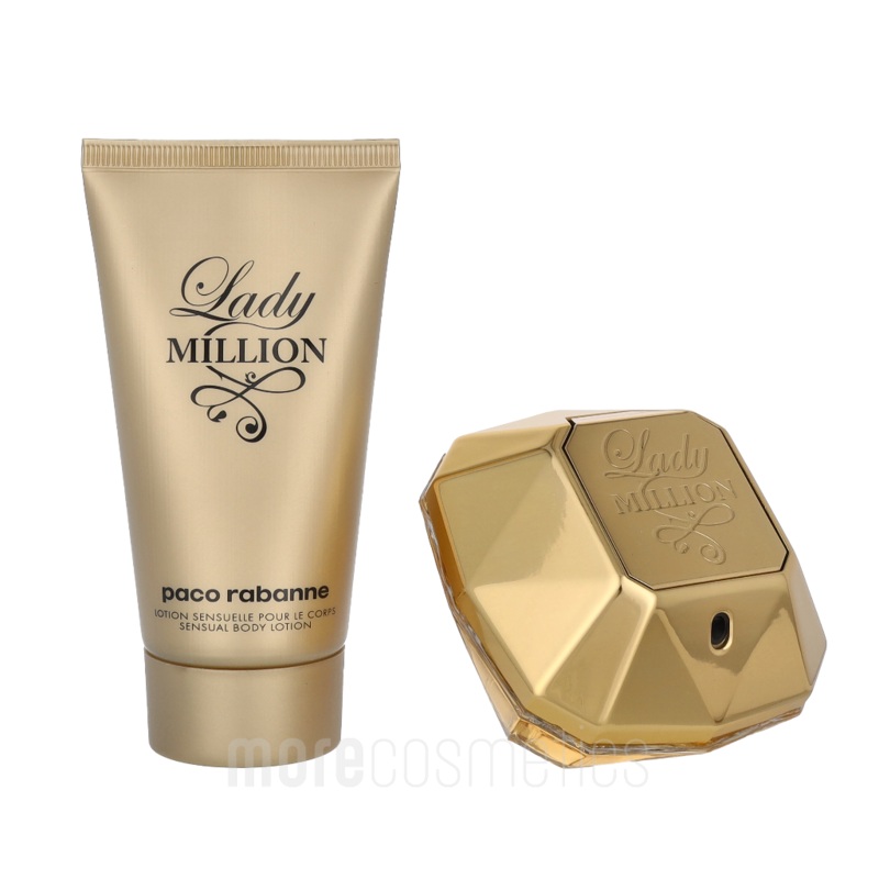 Paco Rabanne Lady Million Giftset Edp Spray 50ml/Body Lotion 75ml