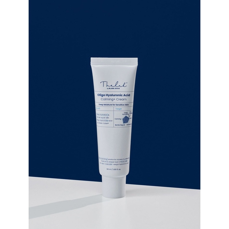 THE LAB by BLANC DOUX Oligo Hyaluronic Acid Calming+ Cream – 50ml | Gentle Hydration & Barrier Strengthening