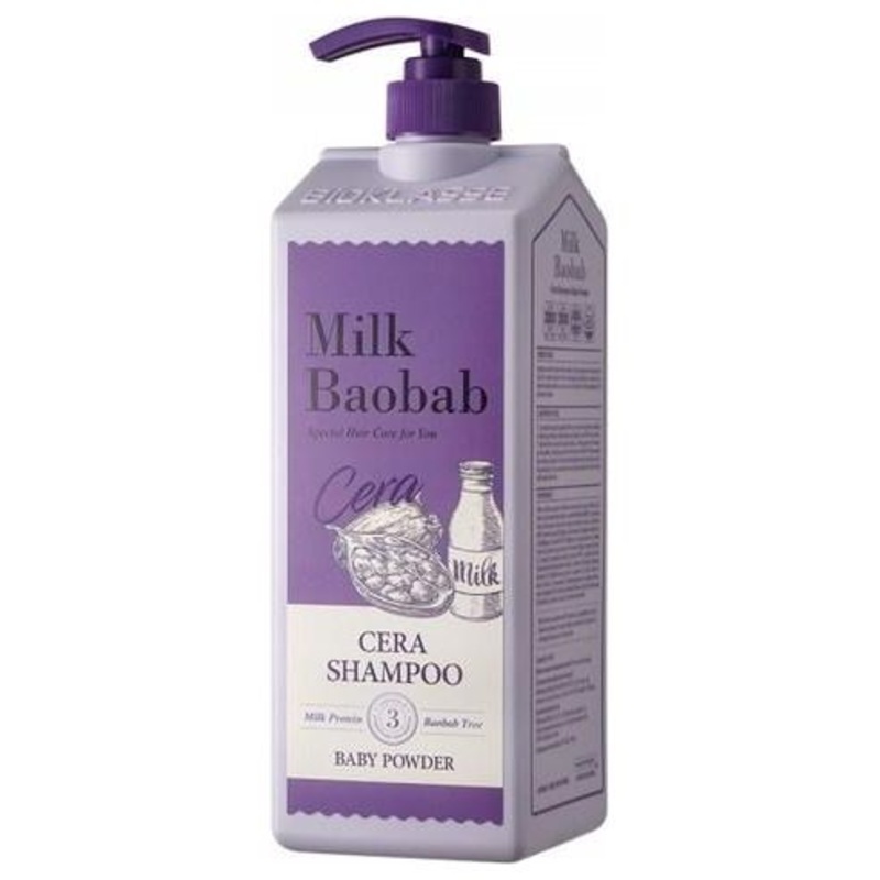 BIOKLASSE MILK BAOBAB HAIR Cera Shampoo  1200ml | Nourishing Care & Long-Lasting Baby Powder Fragrance