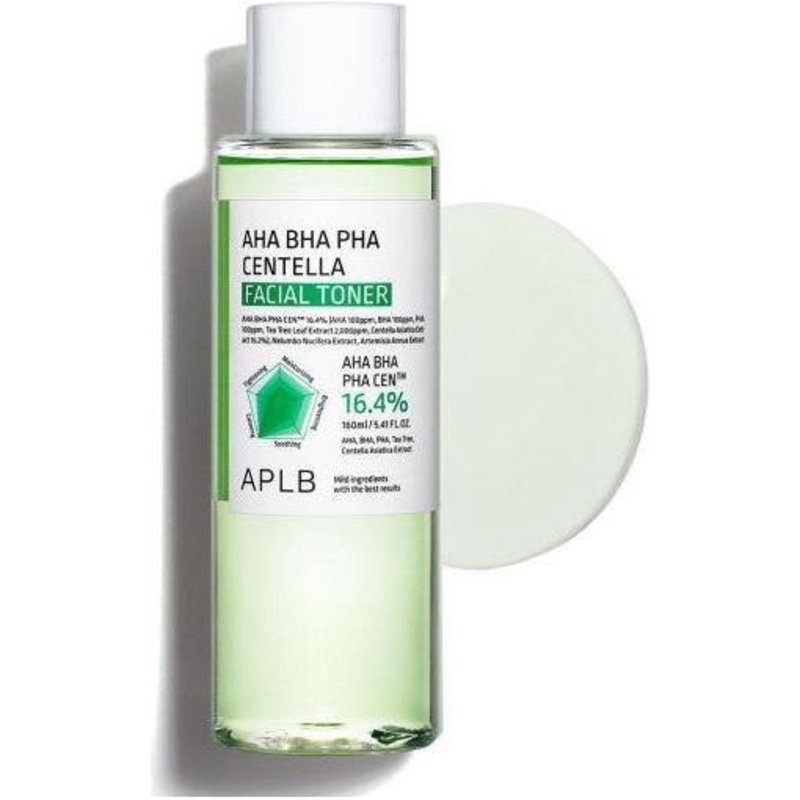APLB AHA BHA PHA Centella Facial Toner  200ml | Exfoliating, Soothing & Hydrating Toner for Sensitive Skin