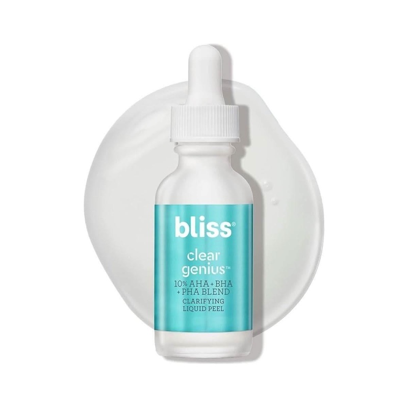 Bliss Clear Genius Clarifying Overnight Liquid Peel – 30ml | Pore Purifying & Blemish Control Treatment
