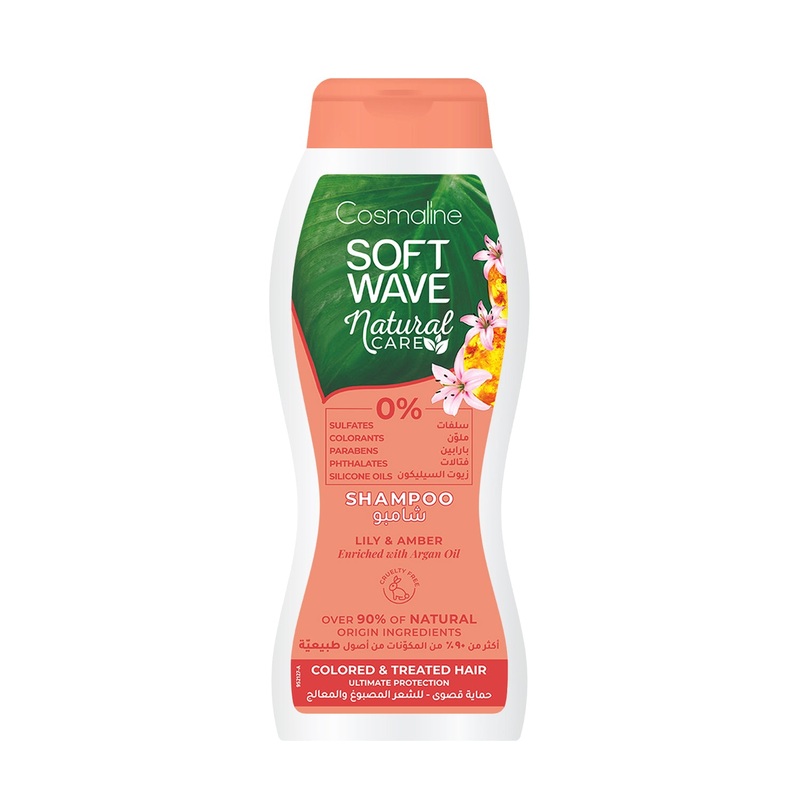 Cosmaline soft wave natural care shampoo colored & treated hair 400ml