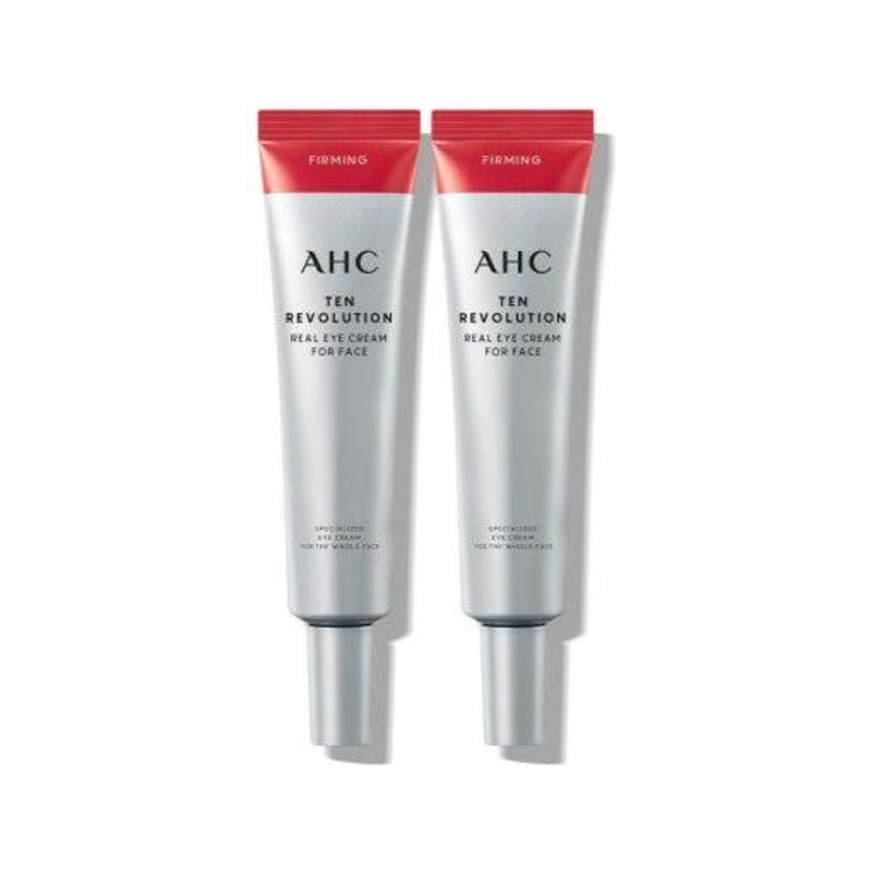 AHC Ten Revolution Real Eye Cream For Face 35ml (2 Pack) | Brightening & Anti-Wrinkle