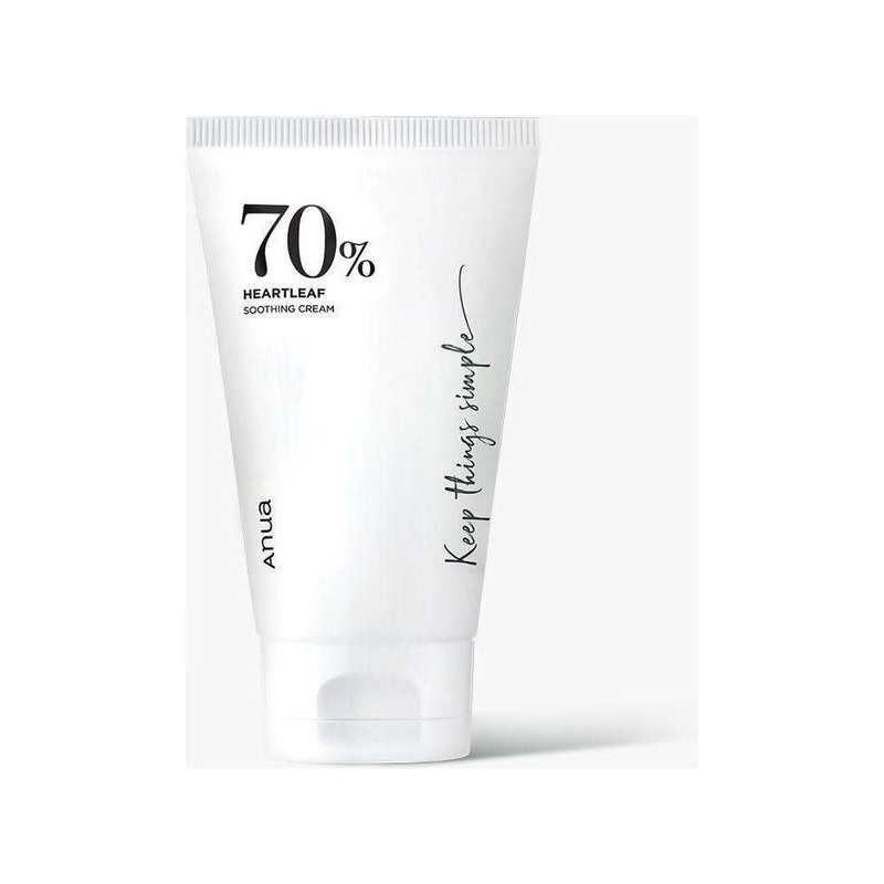 Anua Heartleaf 70% Soothing Cream  50ml | Lightweight Hydration for Sensitive, Acne-Prone Skin