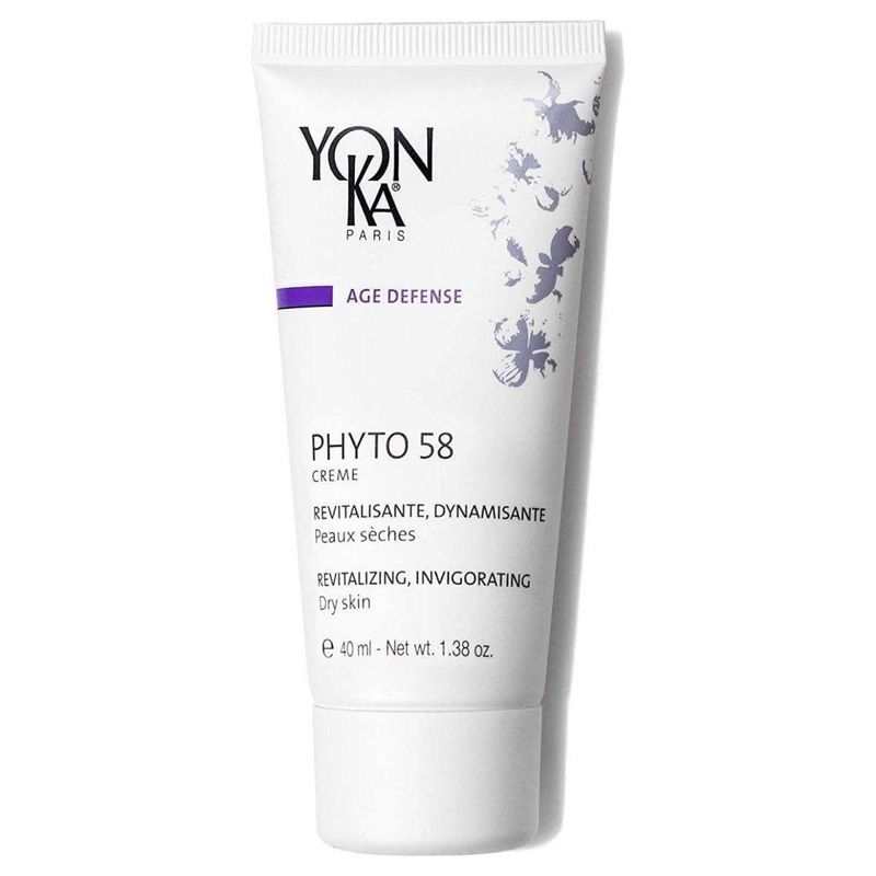 YonKa Paris Phyto 58 PS (Dry Skin)  40ml  Energising Night Cream for Dry, Dull & Fatigued Skin